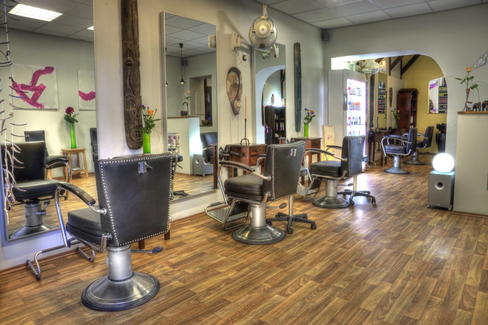 Arbeitsplätze im Salon