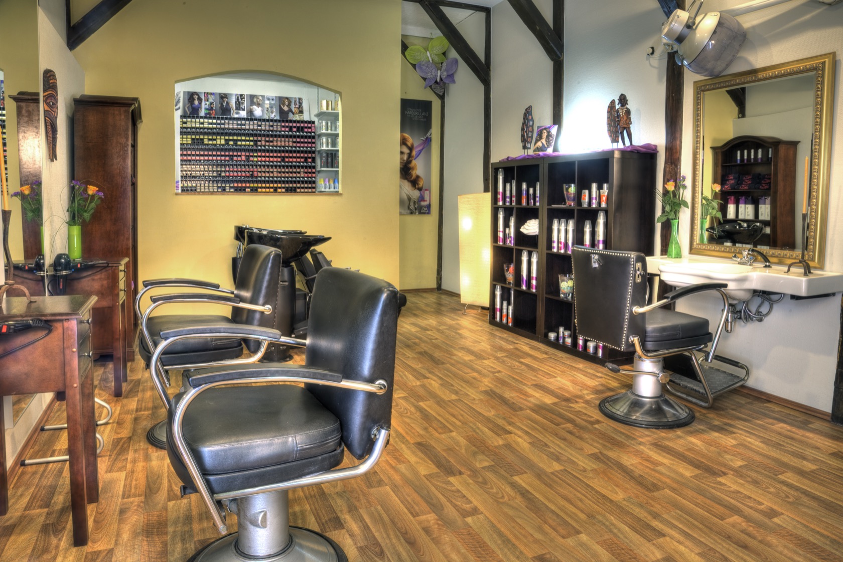 Produktauswahl im Salon